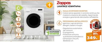 Expert Zoppas Lavatrice VZWM714F4A offerta