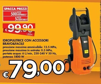 Bennet Bravo & Facile Idropulitrice Con Accessori offerta