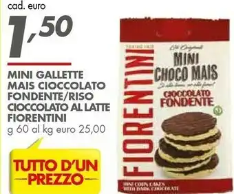 Italmark Fiorentini Mini Gallette Mais Cioccolato Fondente/ Riso Cioccolato Al Latte offerta