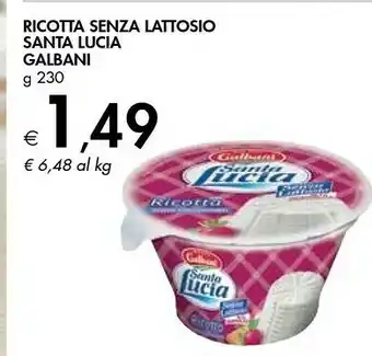 Bennet Galbani Santa Lucia Ricotta Senza Lattosio 230 G(ml) offerta