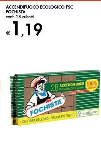 Bennet Fochista Accendifuoco Ecologico FSC offerta