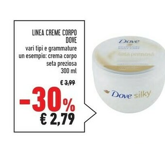 Conad Superstore Dove Silky 300ml Crema Per Il Corpo offerta