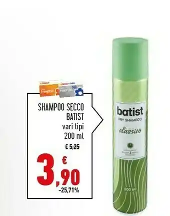 Conad Superstore Batiste Brit Shampoo A Secco 200 Ml offerta
