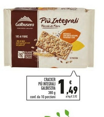 Conad Superstore Galbusera Cracker Piu Integrali offerta