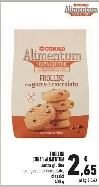 Conad City Conad - AC Frollini Con Cacao E Gocce Di Cioccolato Alimentum Conad 400 G(ml) offerta