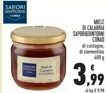 Conad City Conad - Miele Di Castagno Di Calabria Sapori & Dintorni 400 G(ml) offerta