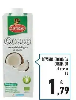 Conad Curtiriso Bevanda Biologica Al Cocco offerta