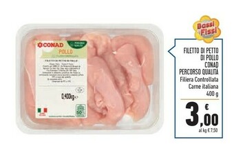 Conad Conad Filetto Di Petto Di Pollo offerta