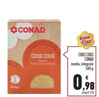 Conad Conad - Cous Cous Medio 500 G(ml) offerta