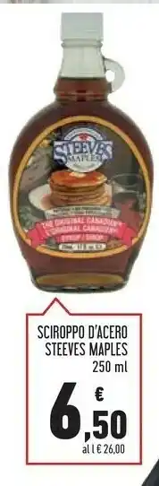 Conad Steeves maples Sciroppo D'acero offerta