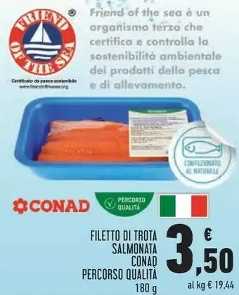Conad Conad Filetto Di Trota Salmonata offerta