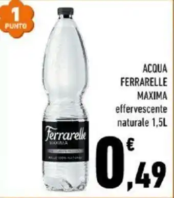 Conad ACQUA FERRARELLE MAXIMA effervescente naturale 1,5L offerta
