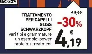 Conad Schwarzkopf Trattamento Per Capelli Gliss offerta