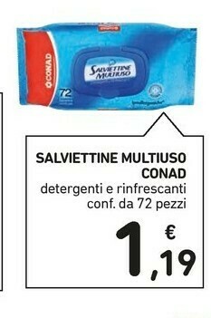 Conad Conad Salviettine Multiuso offerta