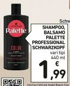 Conad Schwarzkopf Shampoo, Balsamo offerta