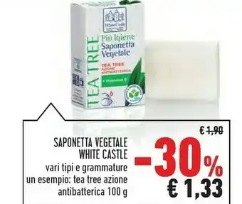 Conad White Castle Saponeta Vegetale offerta
