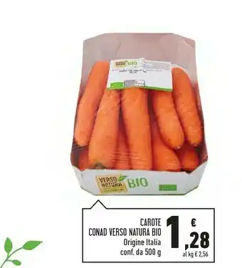 Conad Conad - Carote Verso Natura Bio 500 G(ml) offerta