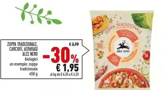 Conad Alce Nero Zuppa Tradizionale 450 G(ml) offerta