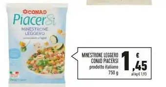 Conad Conad - Minestrone Leggero Piacersi 750 G(ml) offerta