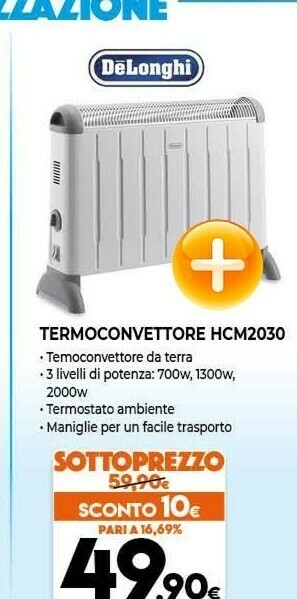 Expert Delonghi Termoconvettore HCM2030 offerta