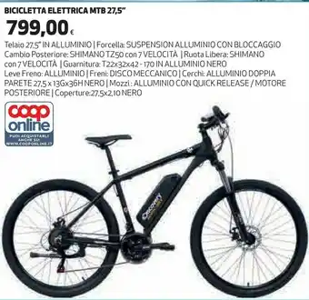 Coop Bicicletta Elettrica Mtb 27,5 offerta