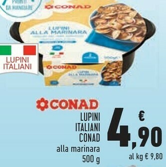 Conad Conad Lupini Italiani Alla Marinara offerta
