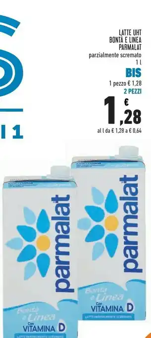 Conad Superstore Parmalat Latte parzialmente scremato offerta