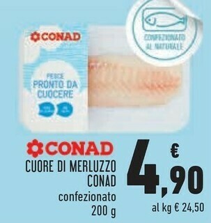 Conad Conad Cuore Di Merluzzo offerta