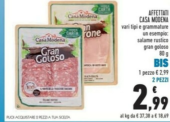 Conad Superstore Casa Modena Prosciutto cotto offerta
