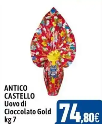 C+C Cash and Carry ANTICO CASTELLO Uovo di Cioccolato Gold kg 7 offerta
