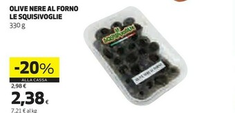 Coop Le squisivoglie Olive Nere Al Forno offerta
