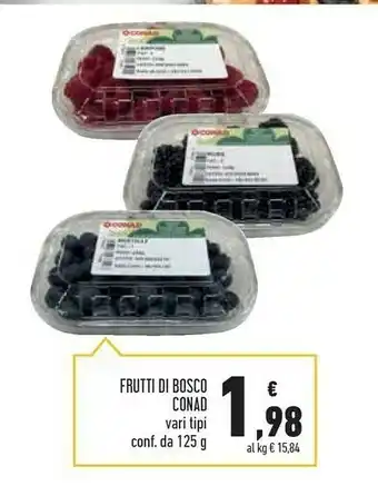 Conad Superstore Conad - Frutti Di Bosco 125 G offerta