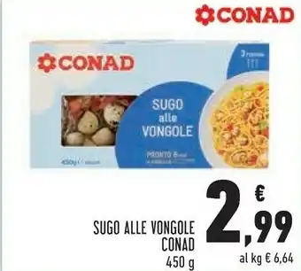 Conad Conad Sugo Alle Vongole offerta