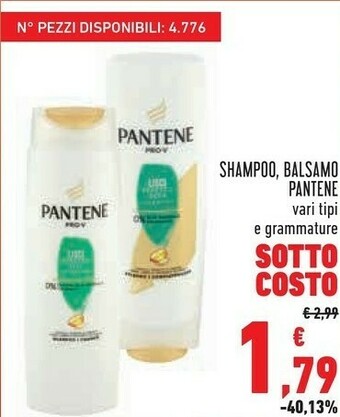 Conad Pantene Shampoo, Balsamo offerta