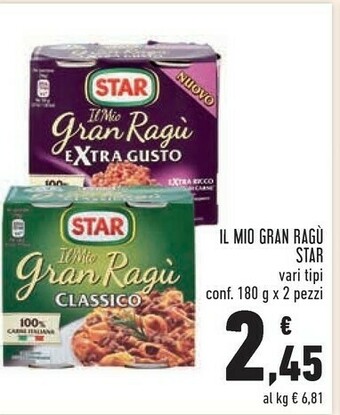 Conad Star Il Mio Gran Ragu offerta