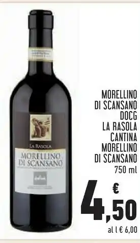 Conad La Rasola Morellino Di Scansano Docg offerta