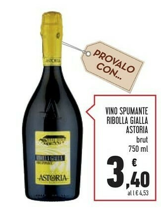 Conad Superstore Astoria Vino Spumante Ribolla Gialla Brut offerta
