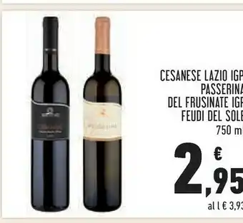 Conad Feudi del sole Cesanese Lazio Igp offerta