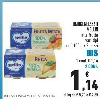 Conad Superstore Mellin Omogeneizzati offerta