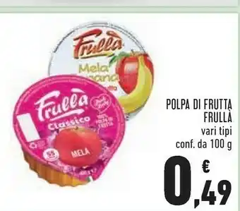 Conad Frullà Mela Fresca 100% Polpa Di Frutta 100 G(ml) offerta