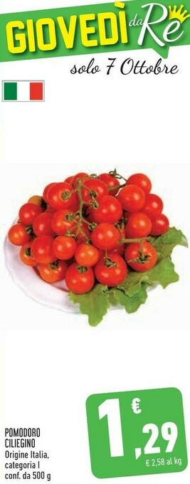 Conad Conad - Pomodoro Ciliegino 500 G(ml) offerta