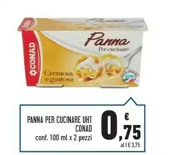 Conad Superstore Conad - Panna Per Cucinare 200 G(ml) offerta