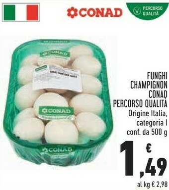 Conad Conad Funghi Champignon Percorso Qualità offerta
