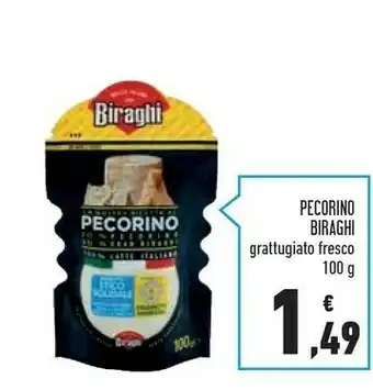 Conad Biraghi Pecorino Grattugiato Fresco 100 G(ml) offerta
