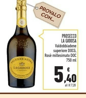 Conad Superstore La Gioiosa Prosecco offerta
