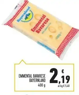 Conad Bayernland Emmental Bavarese 400 G offerta