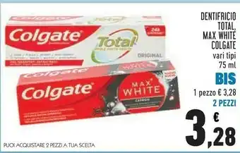Conad Colgate Dentifricio Total offerta