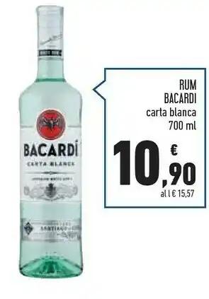 Conad Bacardi Rum Carta Blanca offerta