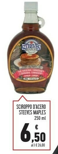 Conad Steeves maples Sciroppo D'Acero offerta
