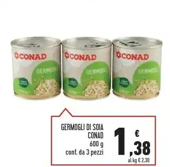 Conad Conad - Germogli Di Soia 600 G offerta